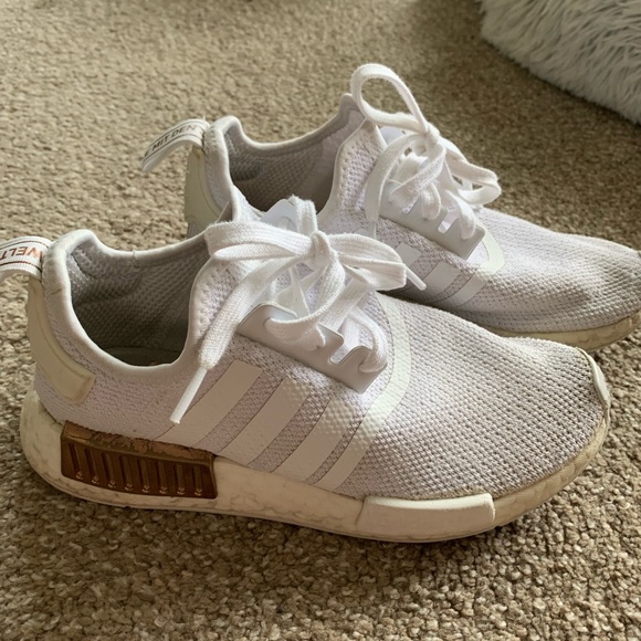 adidas gazelle silver green womens Kid's adidas Originals NMD_R1 Shoes White FW0432 main image 1